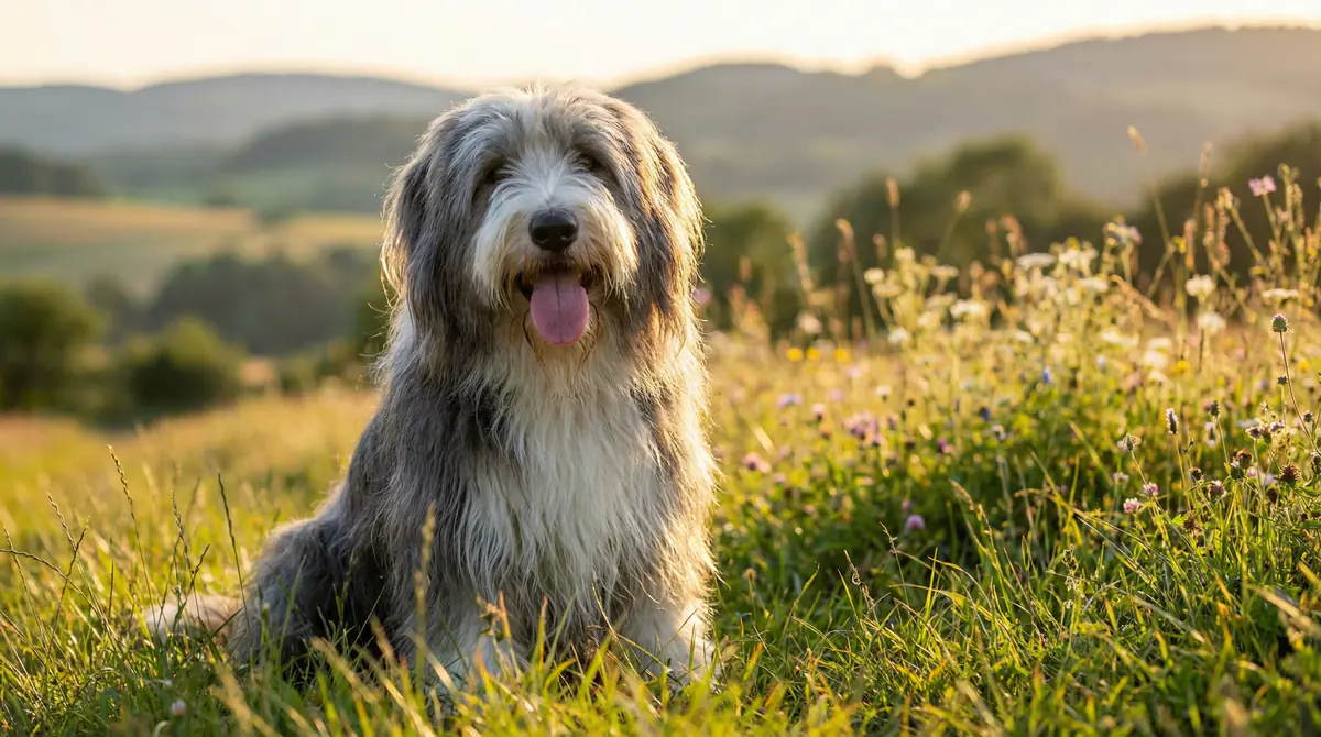 Professional photograph of a Bearded Collie - Bearded Collie growth standards
