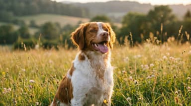Professional photograph of a Brittany - Brittany growth standards
