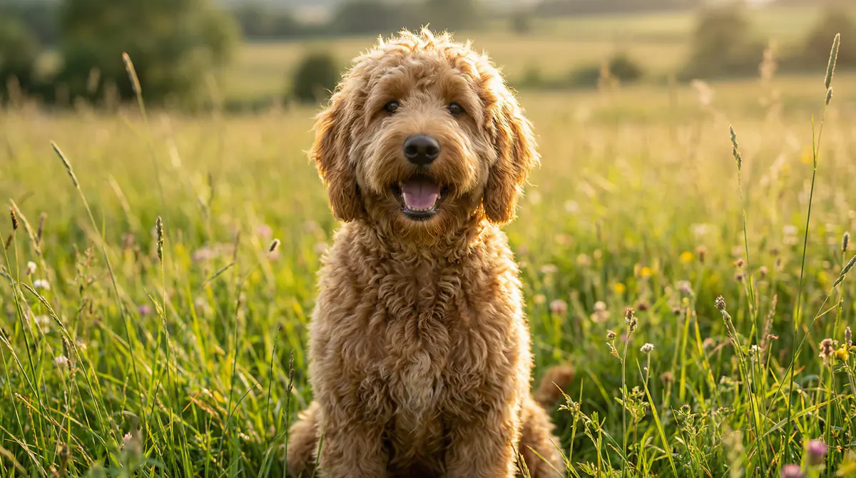 Professional photograph of a Labradoodle - Labradoodle growth standards