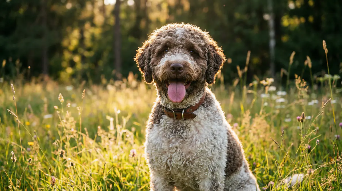 Professional photograph of a Lagotto Romagnolo - Lagotto Romagnolo growth standards