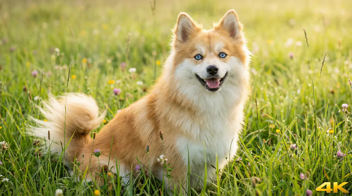 Professional photograph of a Pomsky - Pomsky growth standards