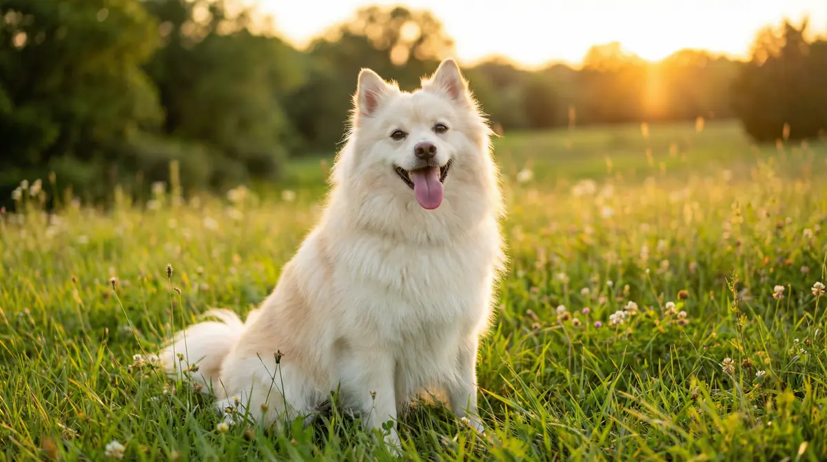 Professional photograph of a Standard American Eskimo Dog - Standard American Eskimo Dog growth standards